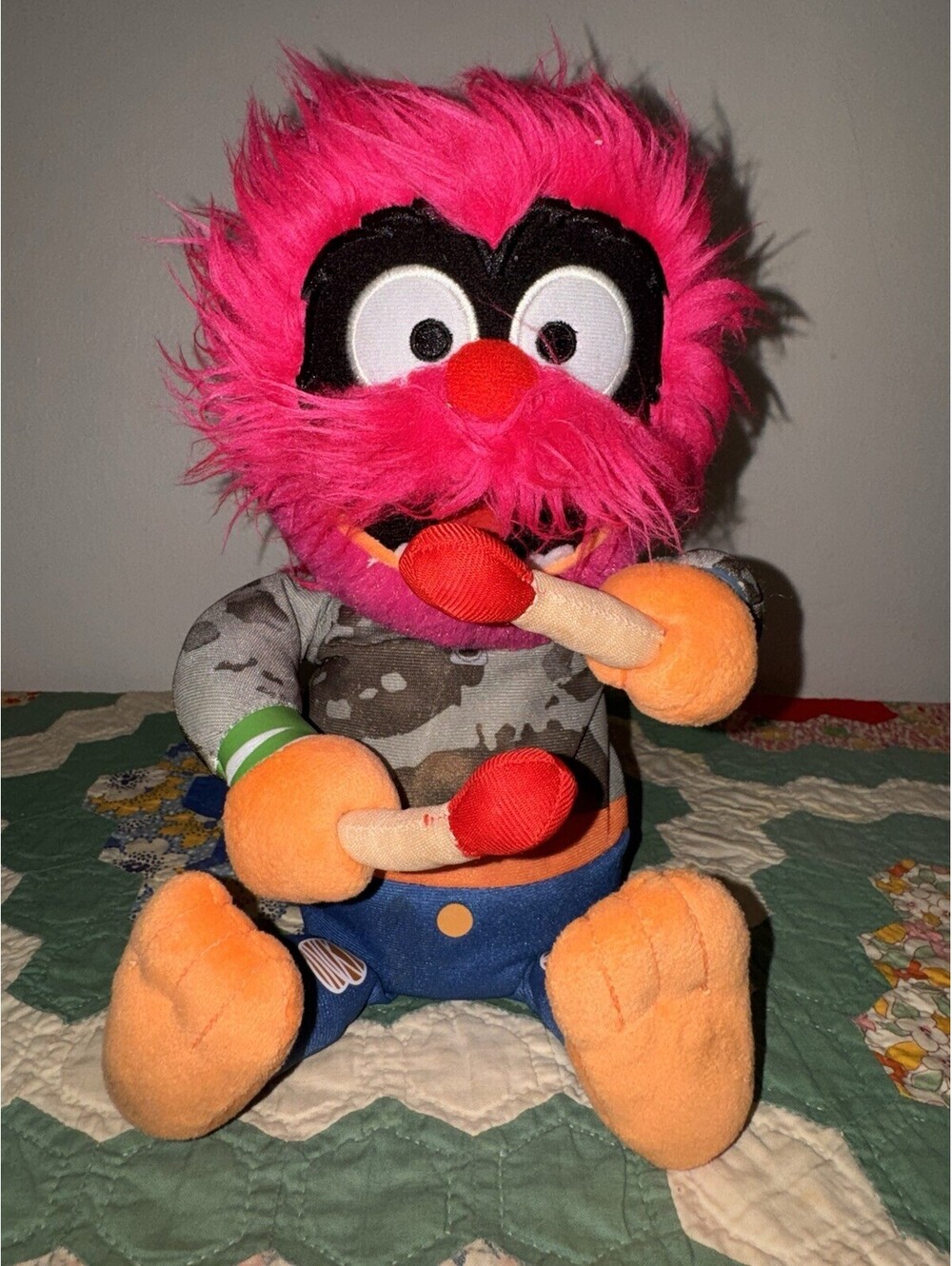 Disney Jr Muppet Babies Rockin Animal Interactive Musical Plush Toy 10" WORKS